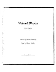 Velvet Shoes SSA choral sheet music cover Thumbnail